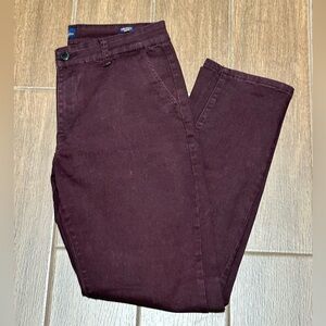 Classic Maroon Chinos for Men